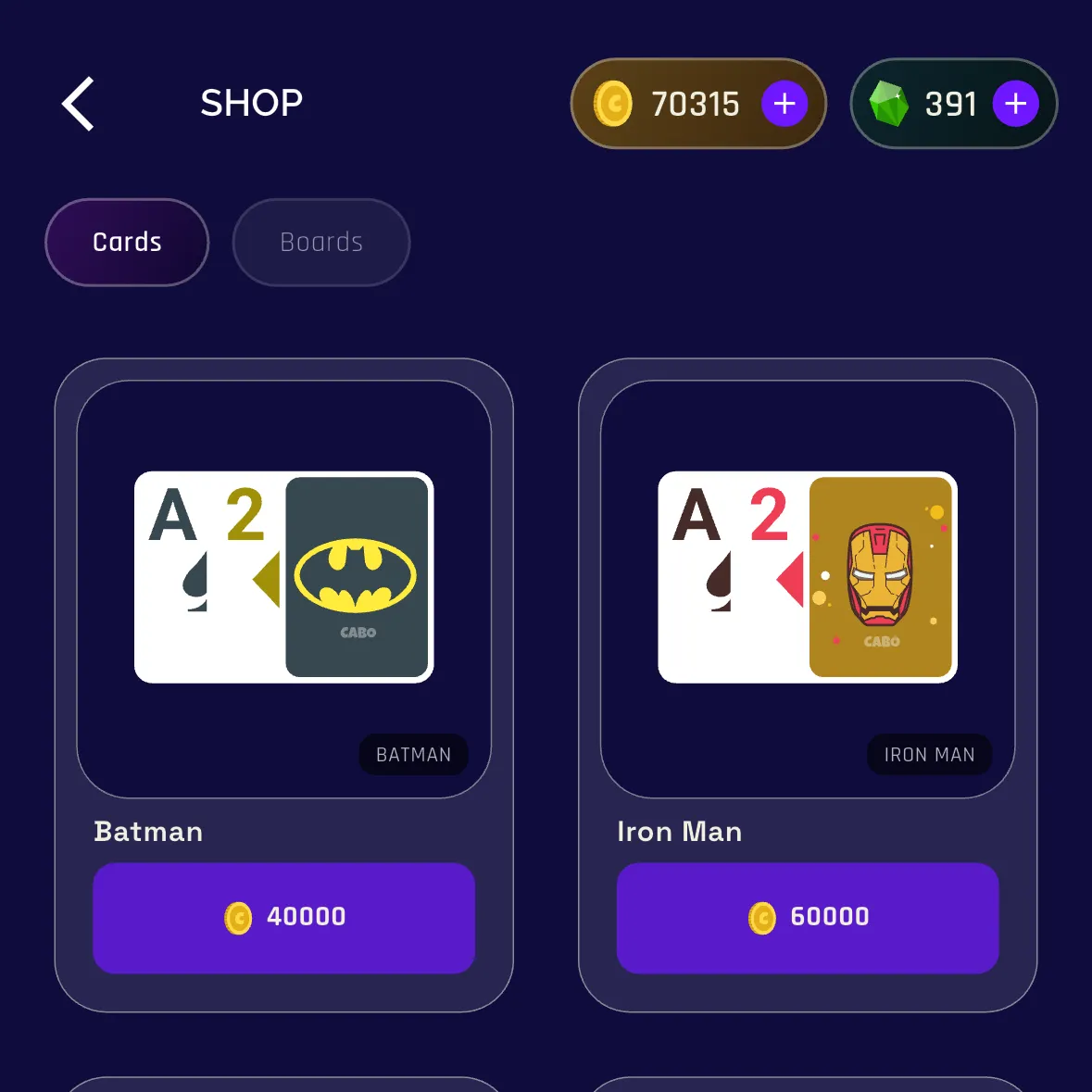Shop card themes for your deck